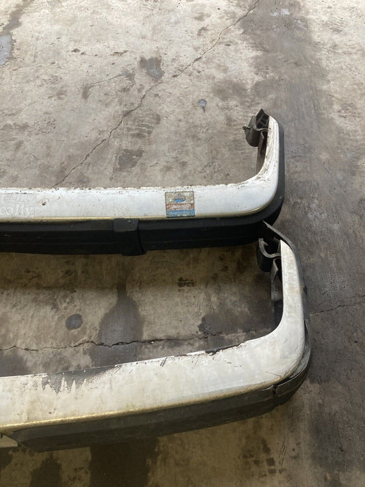 1975-1985 Volvo 242 240 244 245 Front Rear Bumper Cover White Pair 2 OEM #1688M