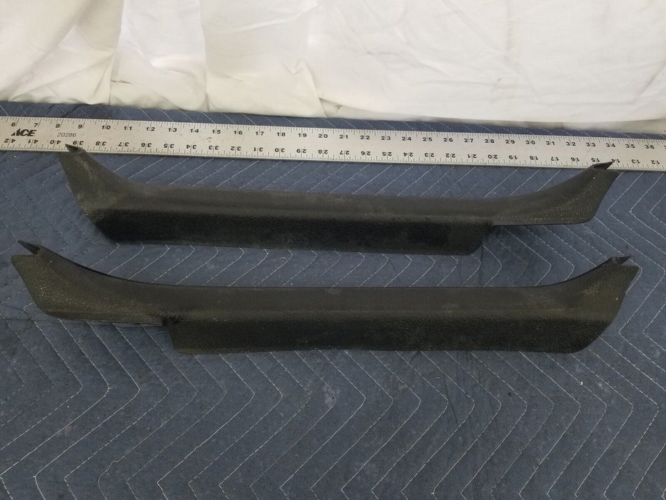 Volvo 240 244 245 Rear Door Sill Scuff Plates L & R Rocker To Carpet Trim #2589E