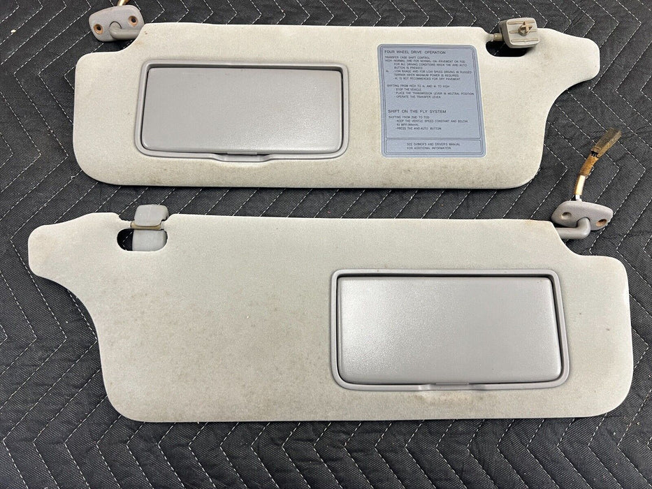 1998-2002 Isuzu Trooper Pair LH & RH Sun Visor Shade Cover Set OEM #903EM