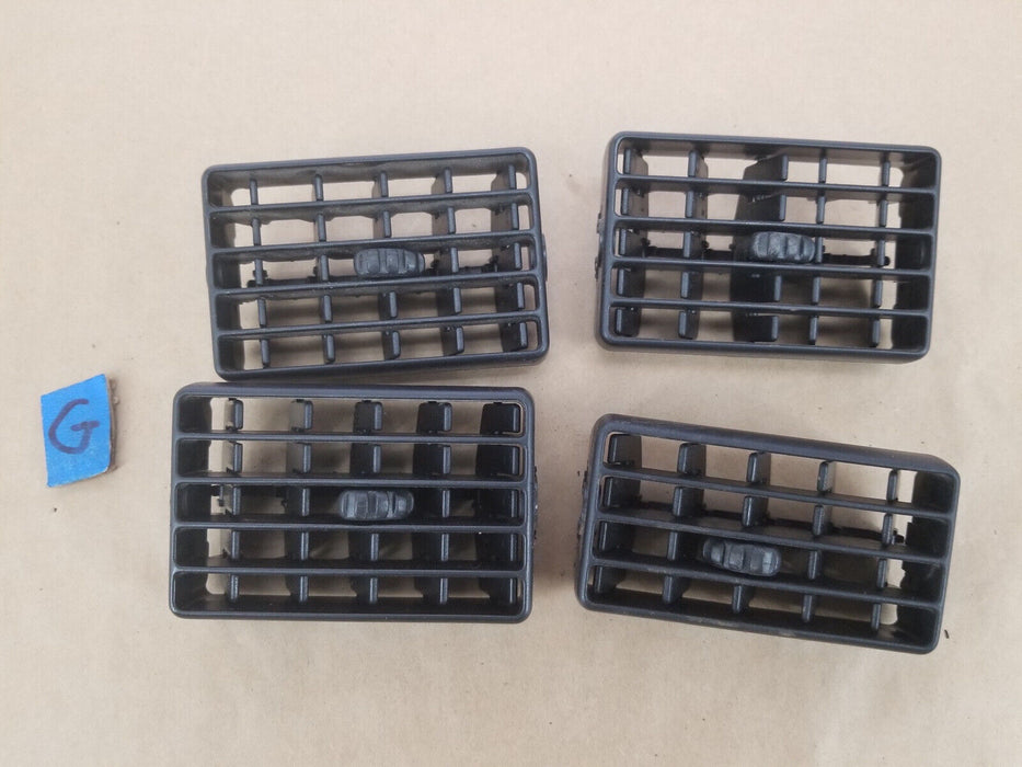 1992-1997 Volvo 850 850R Dash AC Heat Vents HVAC Set Of 4 Black OEM #2921E