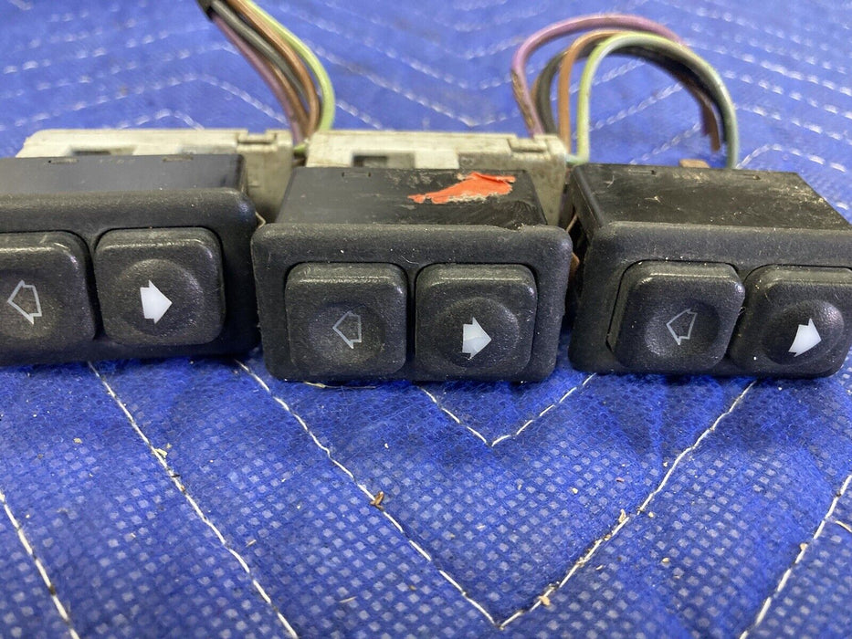 1984-1991 BMW 318i 325i E30 Set Of 3 Window Switch Button 1378938 OEM #2542M