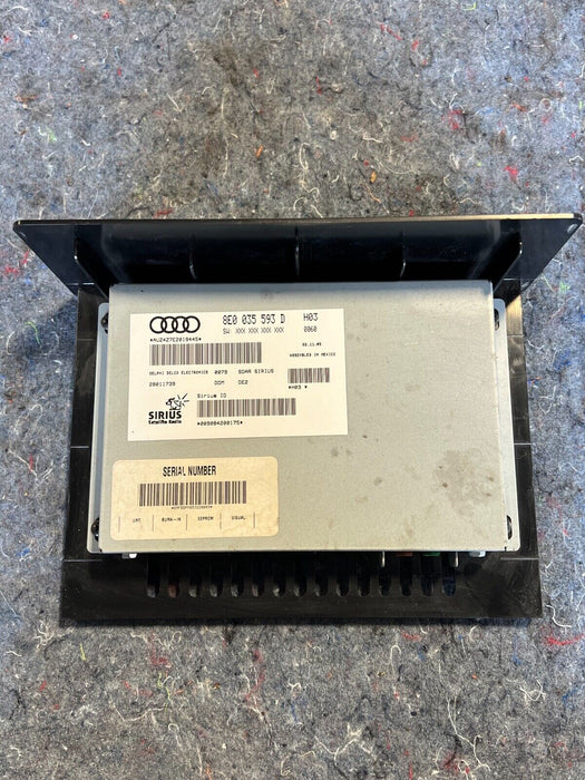 02-12 Audi A4 B6 Sedan Sirius XM Satellite Radio Module 8E0035593D OEM #189EM