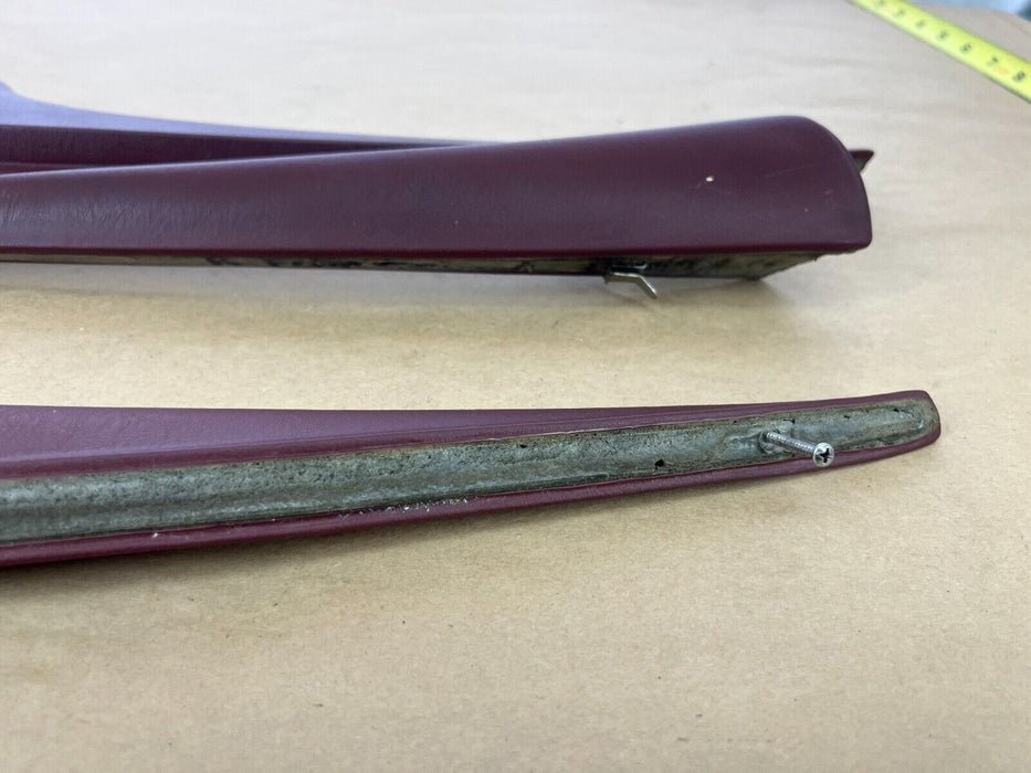 1979-1985 Mercedes 300SD W126 Set of Front Rear L + R Maroon Door Trim OEM#275EM