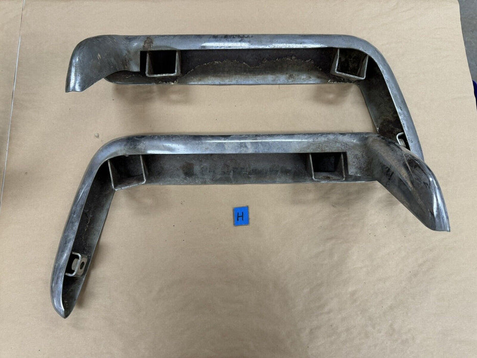 1968-1973 Corvette C3 GM Rear Split Bumper RH & LH Chrome Pair OEM #3259E