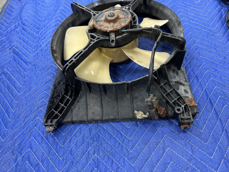 1995-1998 Acura TL Pair of Engine Antifreeze Radiator Cooling Fans OEM #828EM