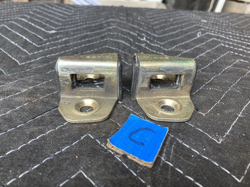 1982-1994 BMW E30 318i 325i Door Latch Striker Sedan Pair 2 OEM #2338M